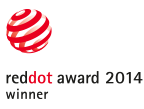 Il simbolo del vincitore nel concorso Red Dot Design Award 2014 per l'aspiratore nasale elettrico Nosiboo Pro.