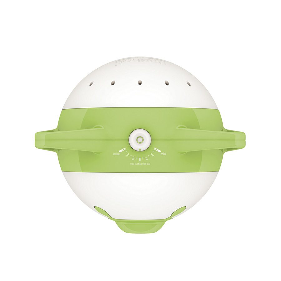 Nosiboo Pro Electric Nasal Aspirator for babies to clear stuffy little noses: green, view from above