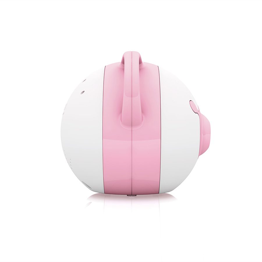 Nosiboo Pro Electric Nasal Aspirator for babies to clear stuffy little noses: pink, left side view