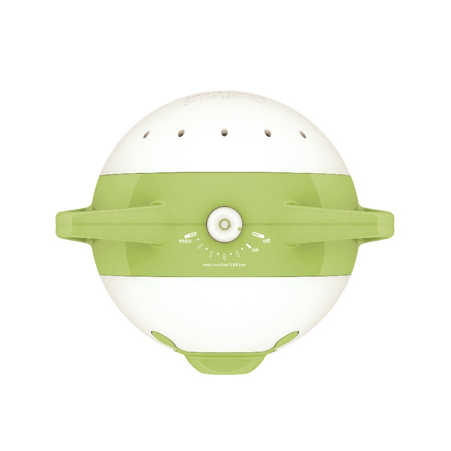 Nosiboo Pro2 Electric Nasal Aspirator for babies to clear stuffy little noses: green, view from above