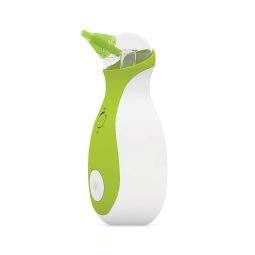Nosiboo Go Portable Nasal Aspirator for babies to clear little noses on the go: left side view