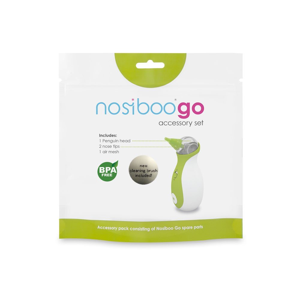 Die Verpackung des Nosiboo Go Accessory Sets
