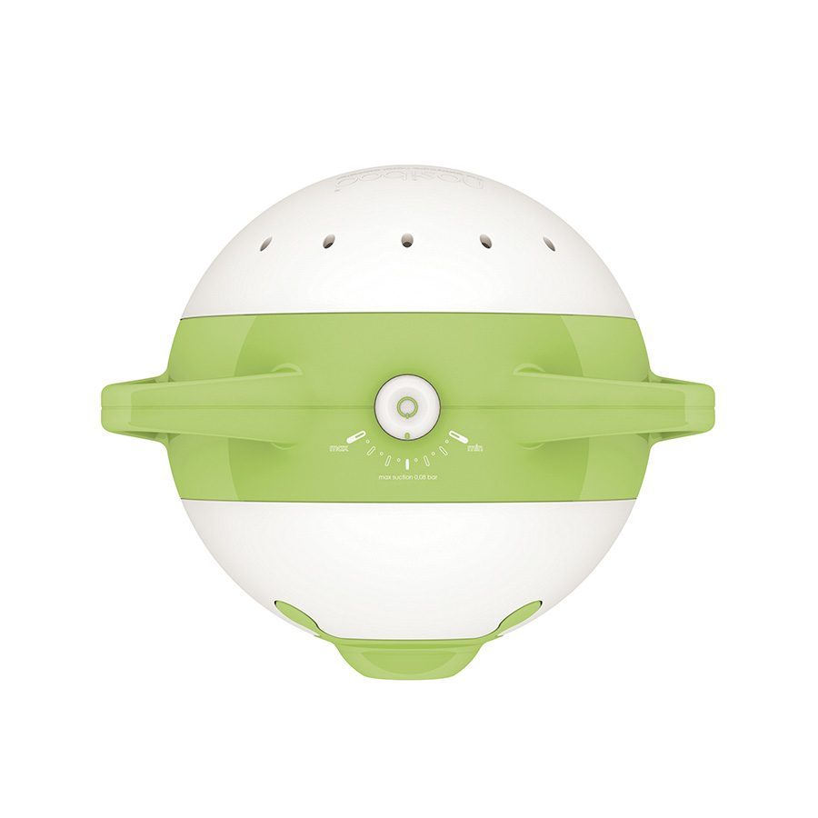 Mouche-bébé électrique Nosiboo Pro pour déboucher le nez du bébé : vert, avec tube d'aspiration et tête Colibri